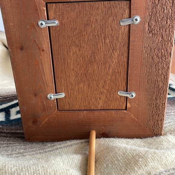 Branded Wood Frame w/ Barbed Wire - Picture 2 of 7